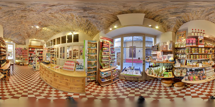 Visite virtuelle 360 de Simples Saveurs à Les Vans – Magasin d'alimentation bio – Webvisite