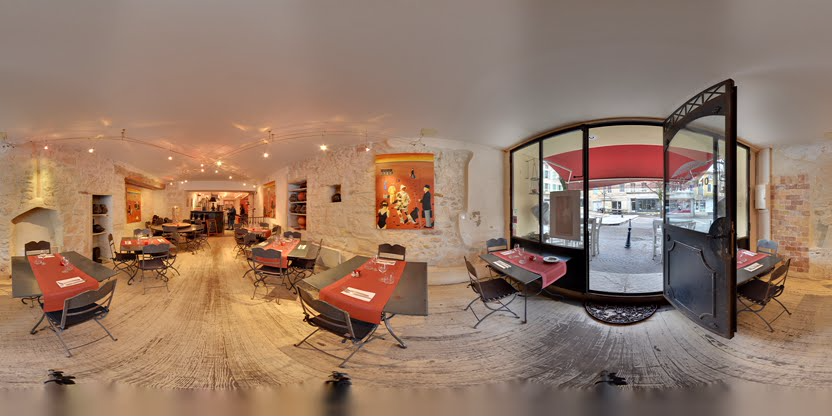 Visite virtuelle 360 de Le Comptoir des Arts à Saint-Paul-Trois-Châteaux – Restaurant – Webvisite