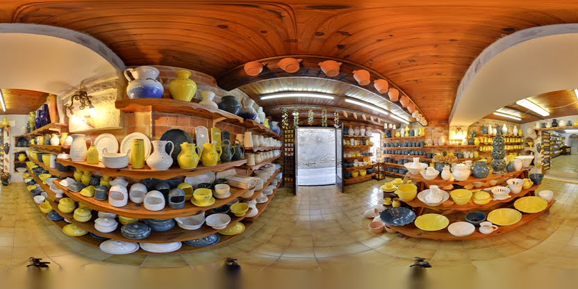 Visite virtuelle 360° de Poterie du Chateau à Grignan – Magasin de décoration – Webvisite