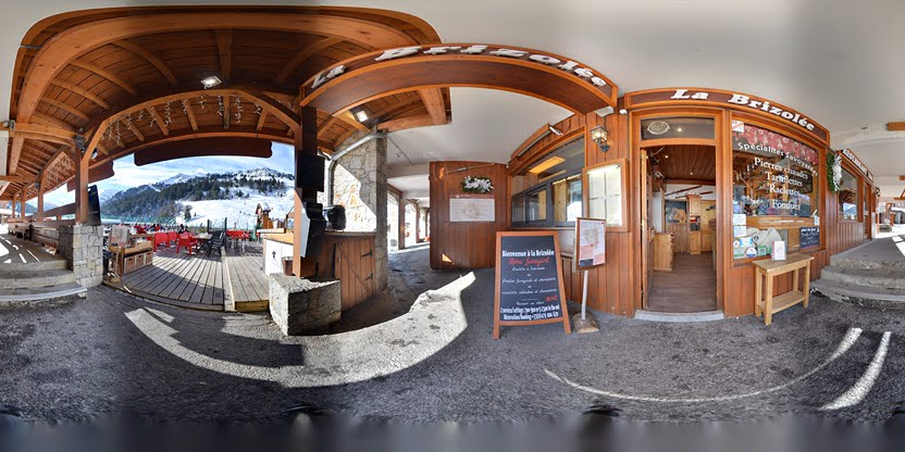 Visite virtuelle 360 de La Brizolée à Méribel-Mottaret – Restaurant – Webvisite
