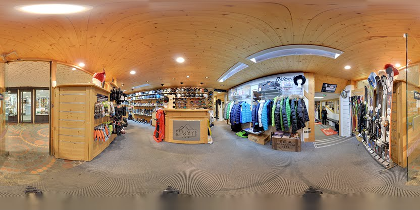Visite virtuelle 360° de Pelloux Sports à Megève – Magasin d'articles de sports – Webvisite