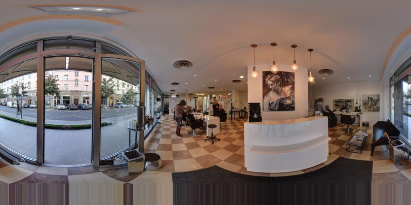 Visite virtuelle 360 de Salon 47 à Lyon – Salon de coiffure – Webvisite