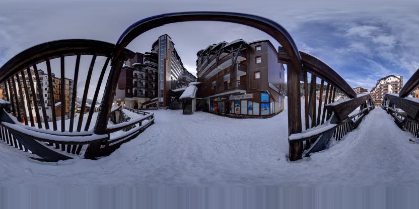 Visite virtuelle 360° de Oxygène - La Tania à La Tania – Location de ski – Webvisite
