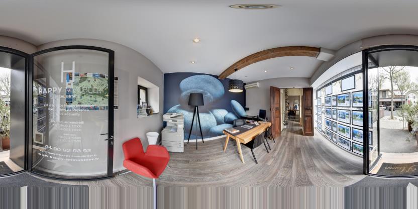 Visite virtuelle 360° de Happy Immobilier à Saint Rémy de Provence – Agence immobilière – Webvisite