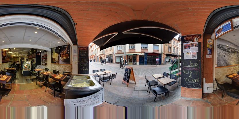 Visite virtuelle 360° de Aligot Bar à Toulouse – Brasserie – Webvisite