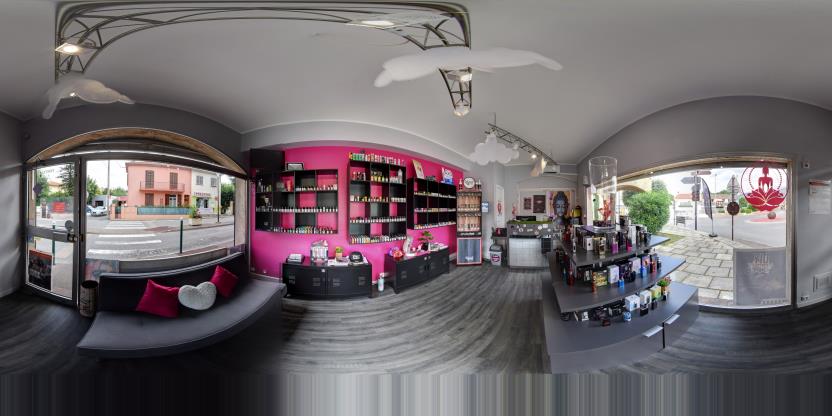 Visite virtuelle 360° de Smokin out - Le plan à Grasse – Boutique de cigarettes électroniques – Webvisite