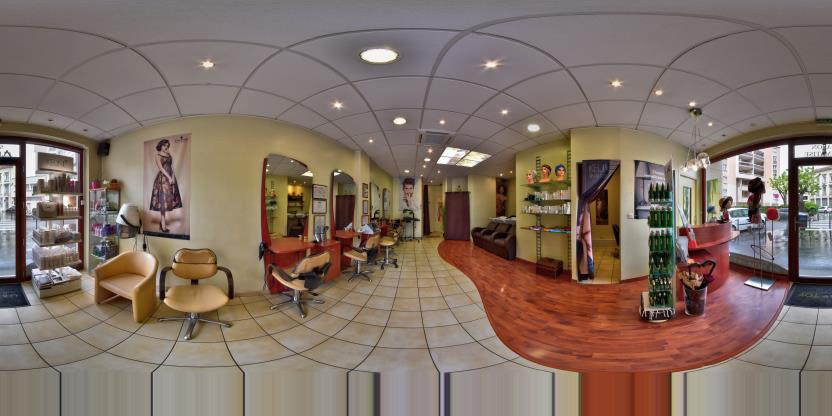 Visite virtuelle 360° de Hair Top Coiffure à Lyon – Salon de coiffure – Webvisite