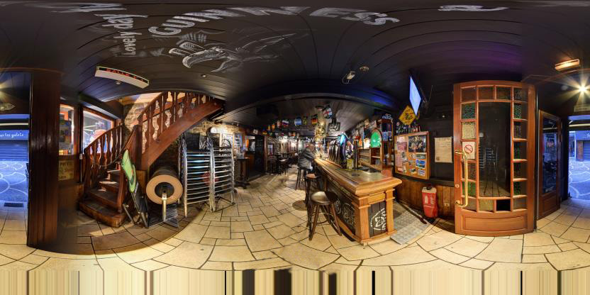 Visite virtuelle 360 de Le Saint Patrick à Saint-Étienne – Bar – Webvisite