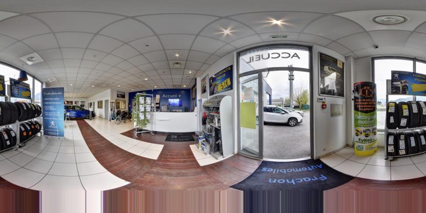Visite virtuelle 360° de Garage Frachon à Saint-Martin-d'Hères – Concessionnaire automobile – Webvisite