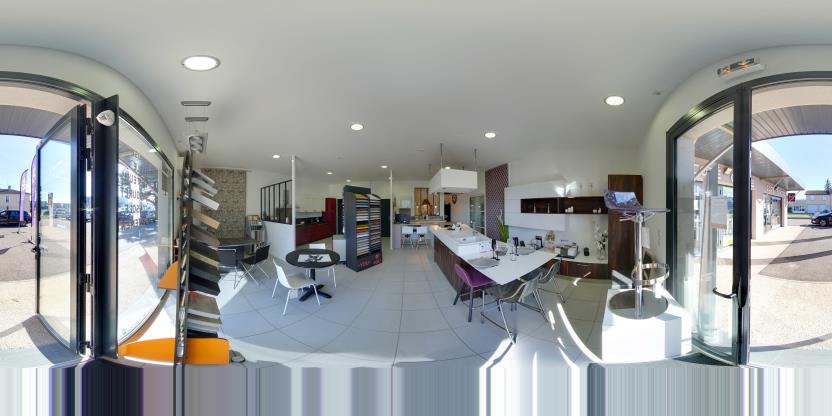 Visite virtuelle 360 de Aménagement Fréval - Ets Motard a Agen - Webvisite