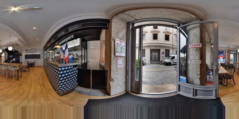 Visite virtuelle 360° de King Marcel Saint Jean à Lyon – Restauration rapide – Webvisite
