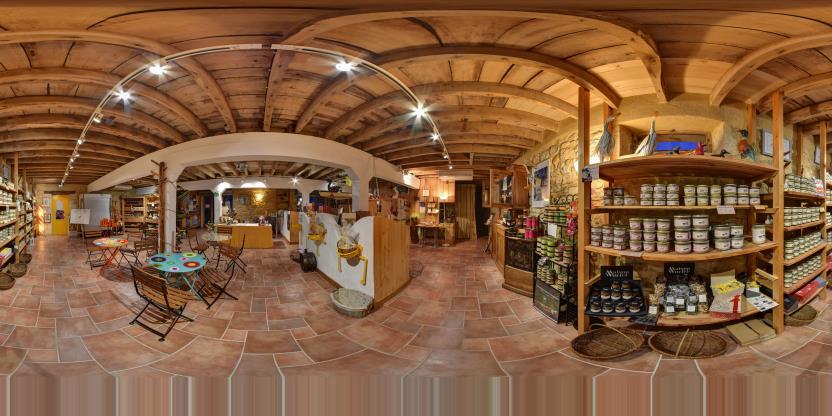 Visite virtuelle 360° de Foie Gras Jacquin à Payrac – Épicerie fine – Webvisite