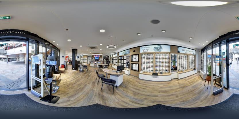 Visite virtuelle 360° de Opticéo à Colomiers – Opticien – Webvisite