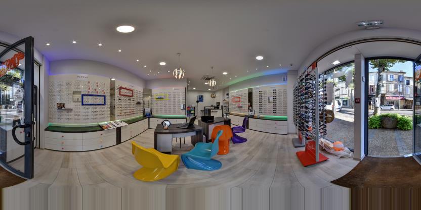 Visite virtuelle 360° de Gascogne Optique à Vic-Fezensac – Opticien – Webvisite