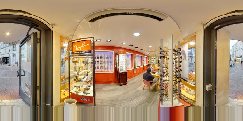 Visite virtuelle 360° de Optique Simonnet à Saintes – Opticien – Webvisite