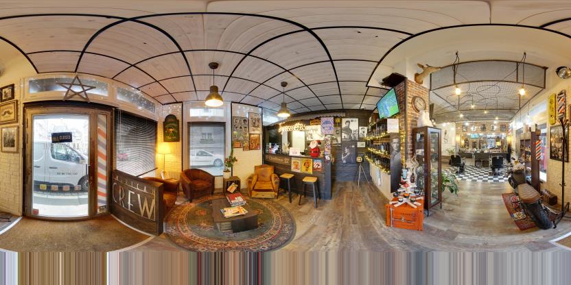 Visite virtuelle 360 de La Couperie Barbershop à Saint-Malo – Salon de coiffure – Webvisite
