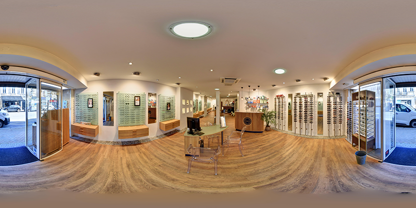 Visite virtuelle 360° de Optique Portal à Bordeaux – Opticien – Webvisite