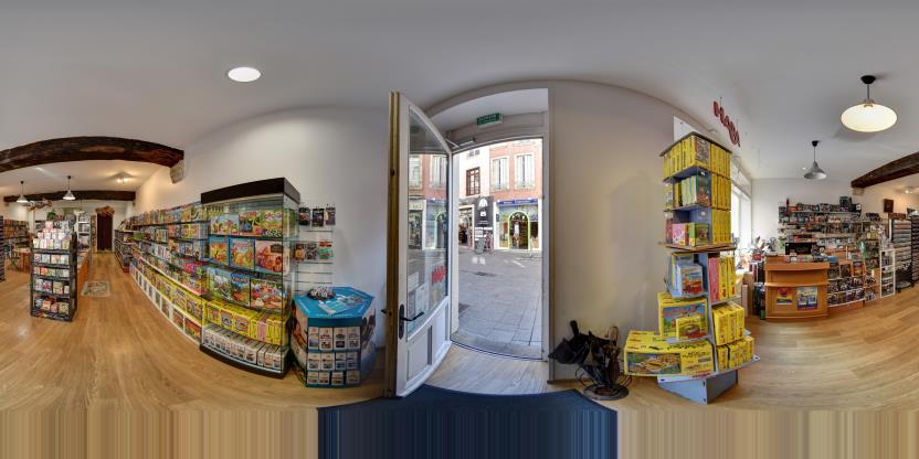 Visite virtuelle 360 de L'En Jeu à Chalon-sur-Saône – Magasin de jeux – Webvisite