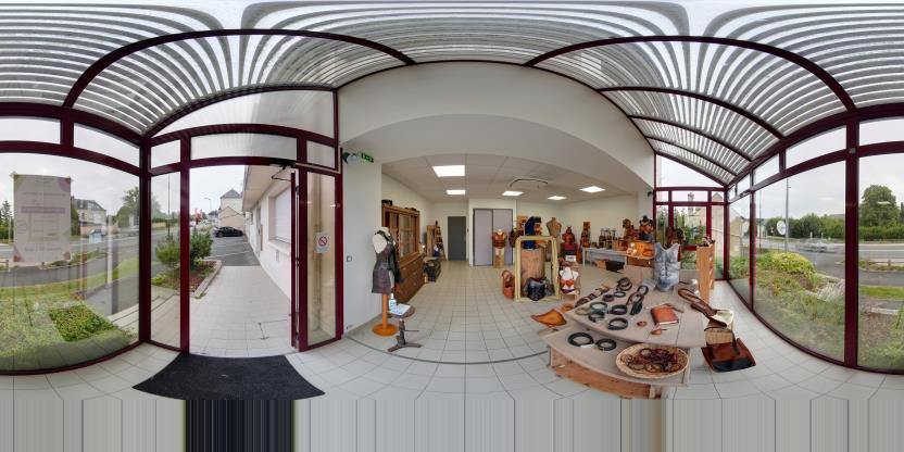 Visite virtuelle 360° de Eden Esprit Cuir à Baugé en Anjou – Fabrique – Webvisite