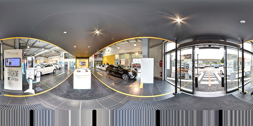 Visite virtuelle 360° de Renault Lyon Ouest à Saint-Genis-Laval – Concessionnaire automobile – Webvisite