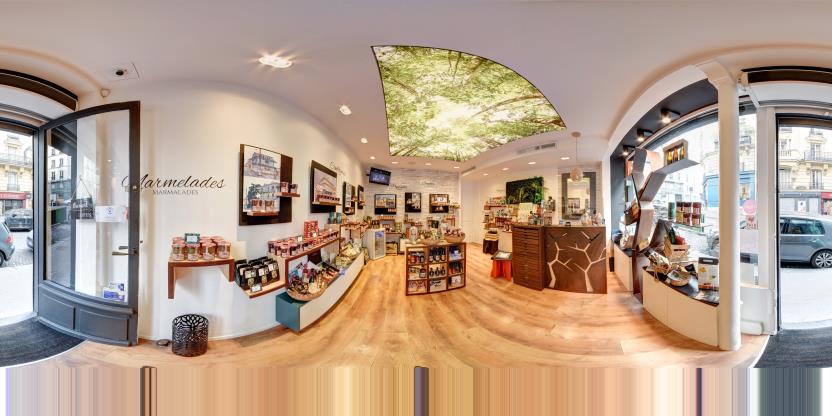 Visite virtuelle 360 de Délices de Guyane à Paris – Épicerie fine – Webvisite