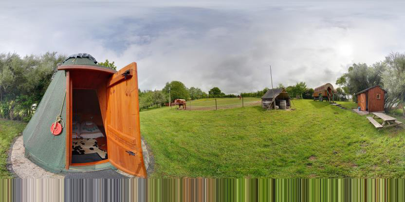 Visite virtuelle 360° de Roulottes de Bretagne à Taden – Camping – Webvisite