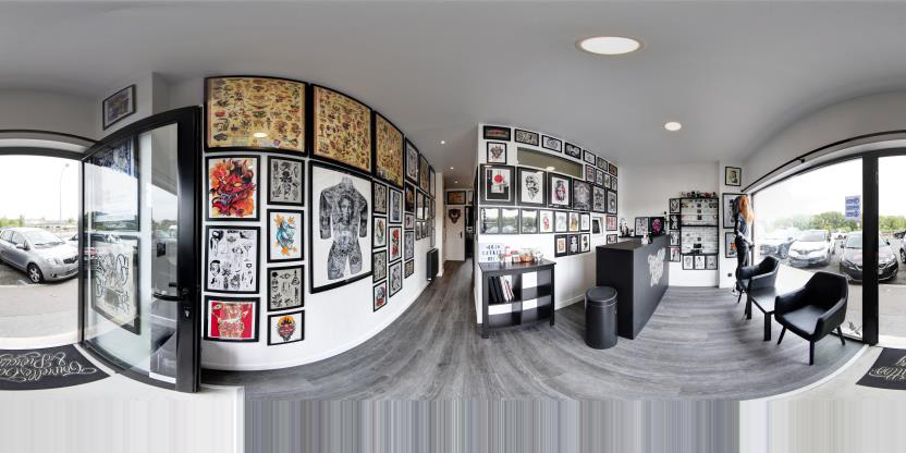 Visite virtuelle 360 de Tourelles Tattoo - Orléans