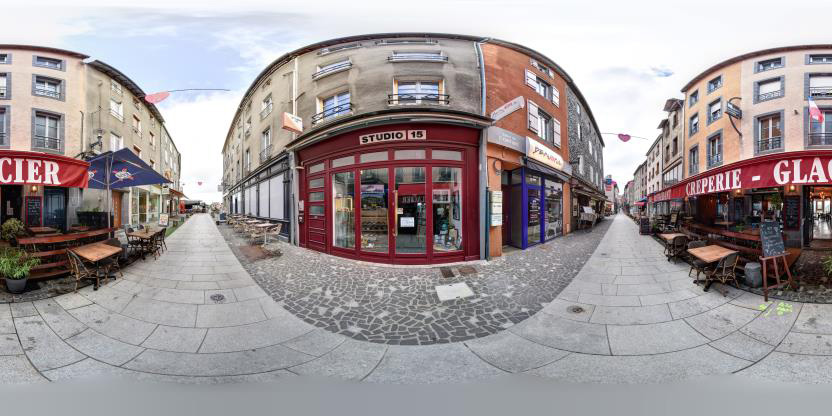 Visite virtuelle 360° de Les Îles du Cantal à Saint-Flour – Crêperie – Webvisite