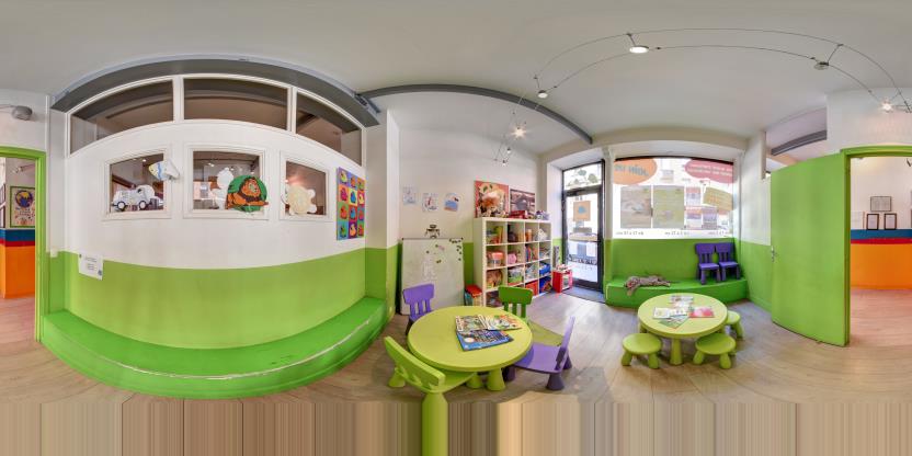 Visite virtuelle 360 de Les Petits Bilingues - Etoile à Paris – Établissement Spécialisé – Webvisite