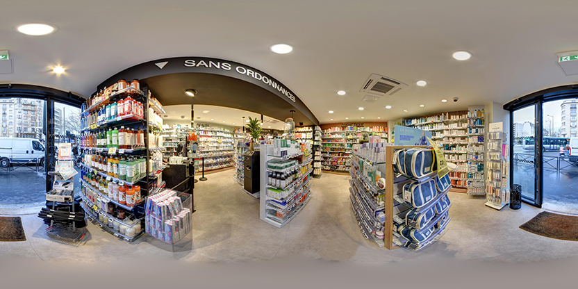 Visite virtuelle 360 de pharmacie centrale Boulogne-Billancourt - Boulogne-Billancourt