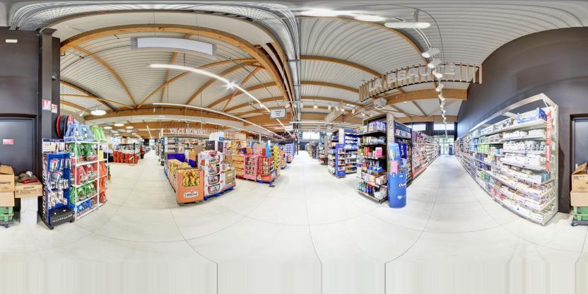 Visite virtuelle 360° de Intermarché Super et Drive Châtillon Sur Chalaronne à Châtillon-sur-Chalaronne – Supermarché – Webvisite