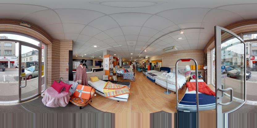 Visite virtuelle 360 de Sante Sommeil à Lorient – Magasin de meubles – Webvisite