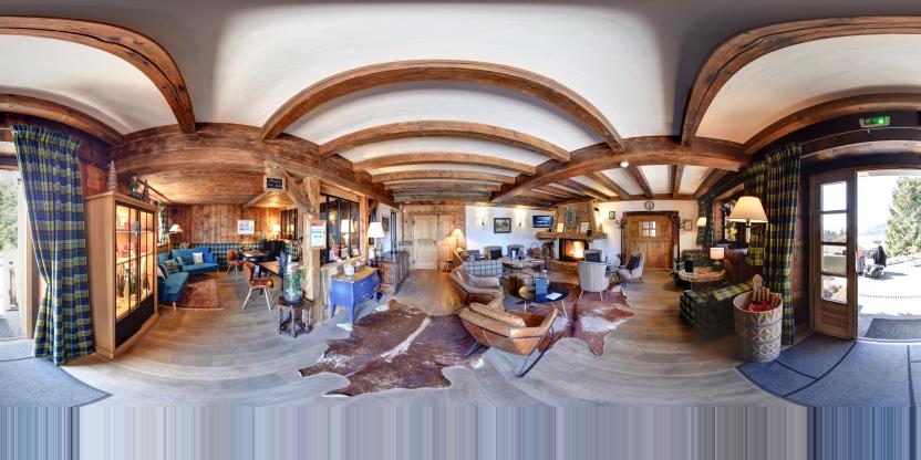 Visite virtuelle 360 de La Ferme du Golf à Megève – Hôtel – Webvisite