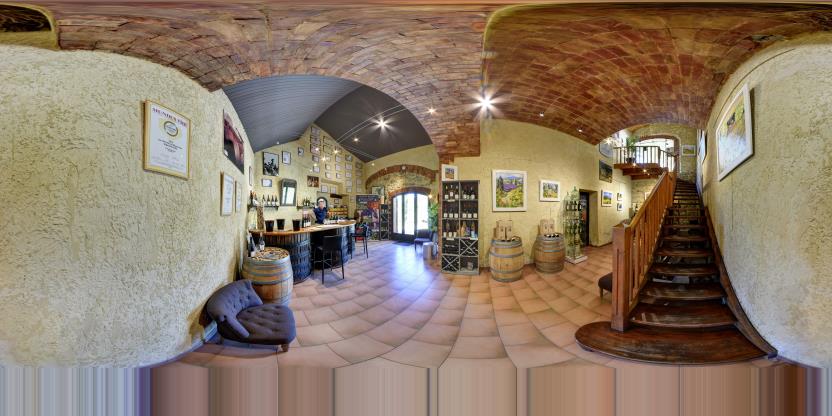 Visite virtuelle 360 de Domaine Brusset - Caveau Les Hauts de Montmirail - Gigondas