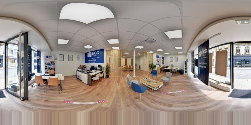 Visite virtuelle 360° de illiCO travaux Design-Bat à Cosne-Cours-sur-Loire – Entreprise de construction – Webvisite