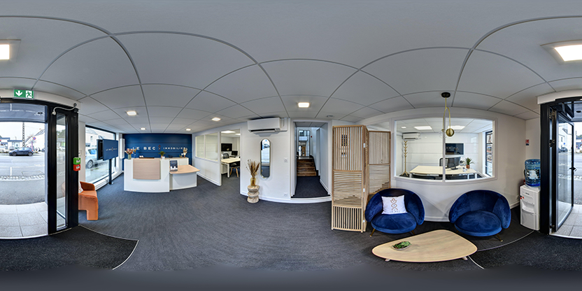 Visite virtuelle 360 de Le Bec Immobilier à Lanester – Agence immobilière – Webvisite