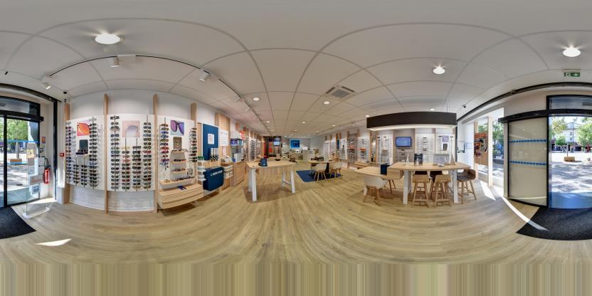Visite virtuelle 360° de Ecouter Voir Optique Mutualiste Moulins à Moulins – Opticien – Webvisite