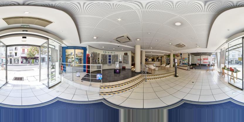 Visite virtuelle 360° de Ecouter Voir Optique Mutualiste Vichy à Vichy – Opticien – Webvisite