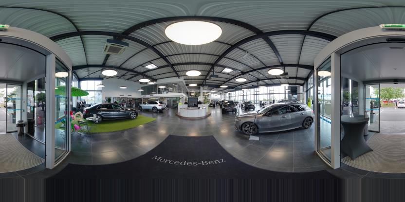 Visite virtuelle 360° de Garage Belleguic Mercedes Benz Quimper à Quimper – Concessionnaire automobile – Webvisite
