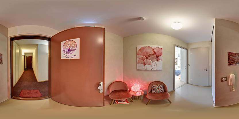 Visite virtuelle 360 de Céline Mohr - cabinet L'Arboresens - Souffelweyersheim