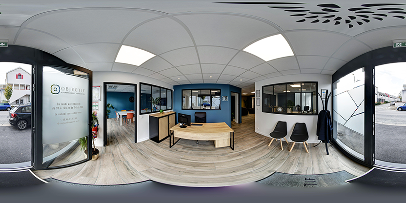 Visite virtuelle 360 de Objectif Entreprises et Commerces - La Rochelle