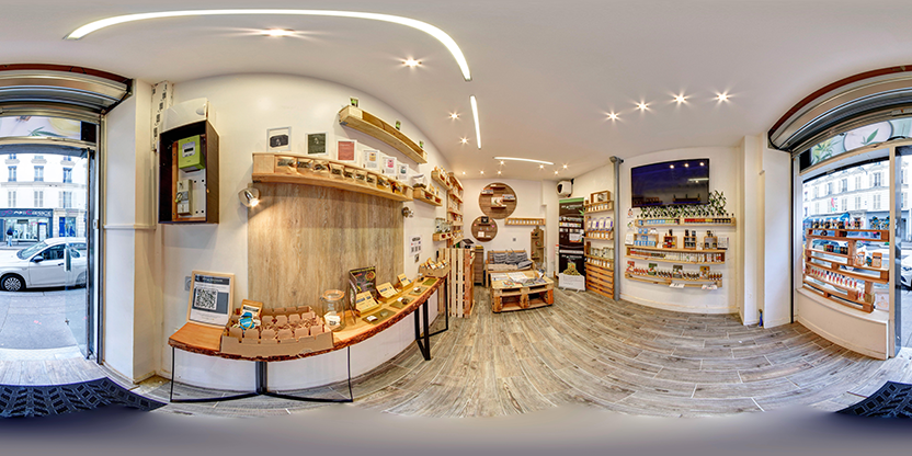 Visite virtuelle 360 de Zen Émeraude CBD Shop - Paris