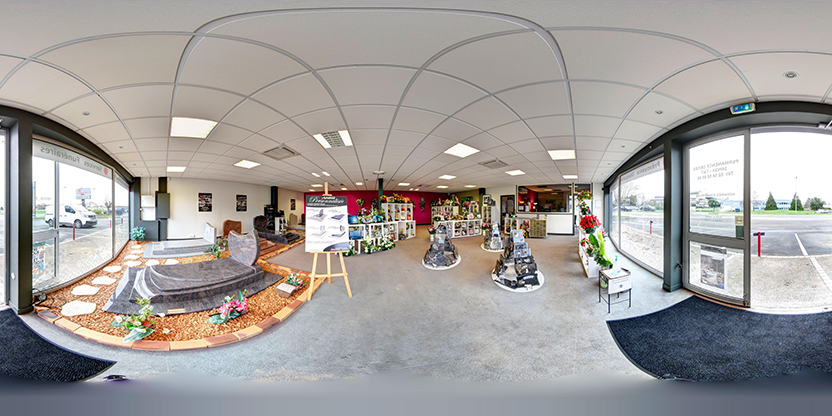 Visite virtuelle 360 de Pompes Funèbres Bouvier Goury Blois Nord à Blois – Pompes funèbres – Webvisite