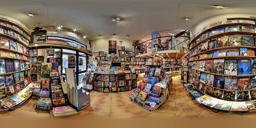 Visite virtuelle 360° de Librairie Azimuts à Montpellier – Librairie – Webvisite
