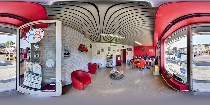 Visite virtuelle 360 de Auto Ecole Mille Bornes Toulon a Toulon en Var - Webvisite