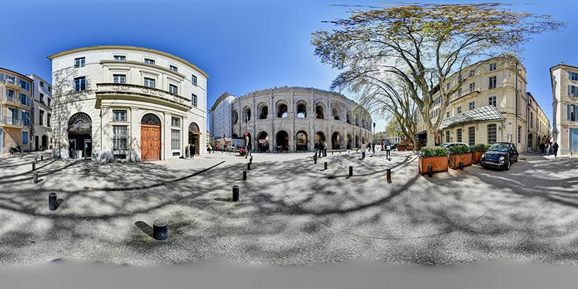 Visite virtuelle 360 de Arènes de Nîmes a Nîmes - Webvisite