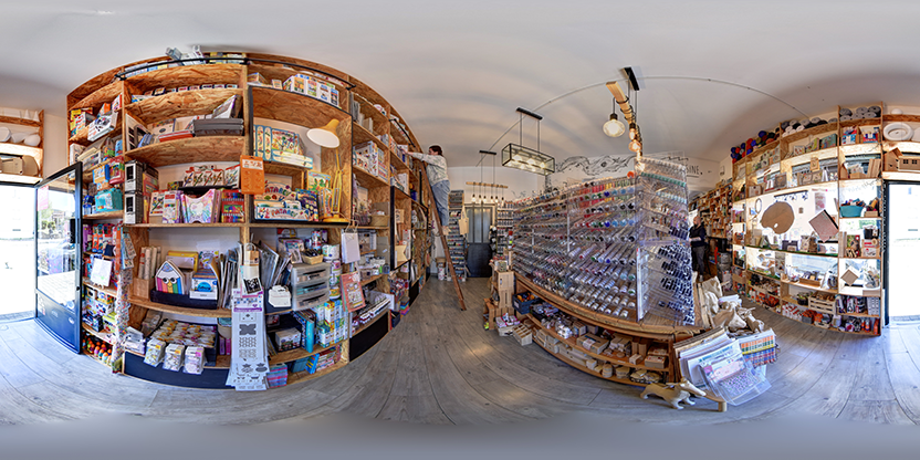 Visite virtuelle 360 de La P'tite Usine à Bastia – Magasin de décoration – Webvisite