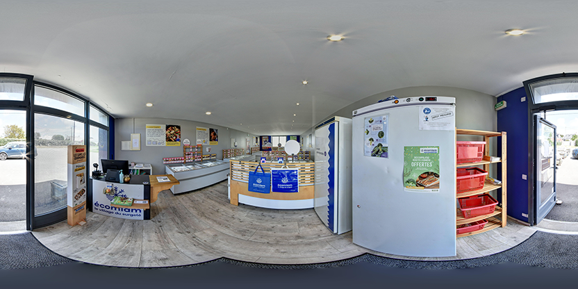 Visite virtuelle 360 de Ecomiam - les irréductibles du surgelé - Le Palais