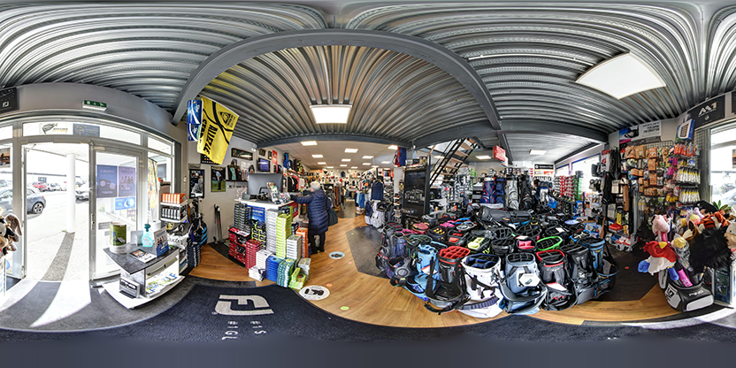Visite virtuelle 360° de GolfJ-Shop à La Rochelle – Magasin d'articles de sports – Webvisite