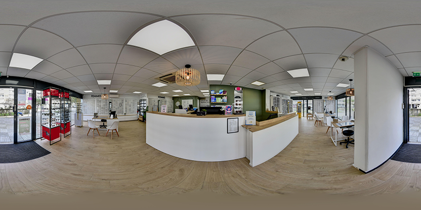 Visite virtuelle 360° de Optique des marques à La Rochelle – Opticien – Webvisite